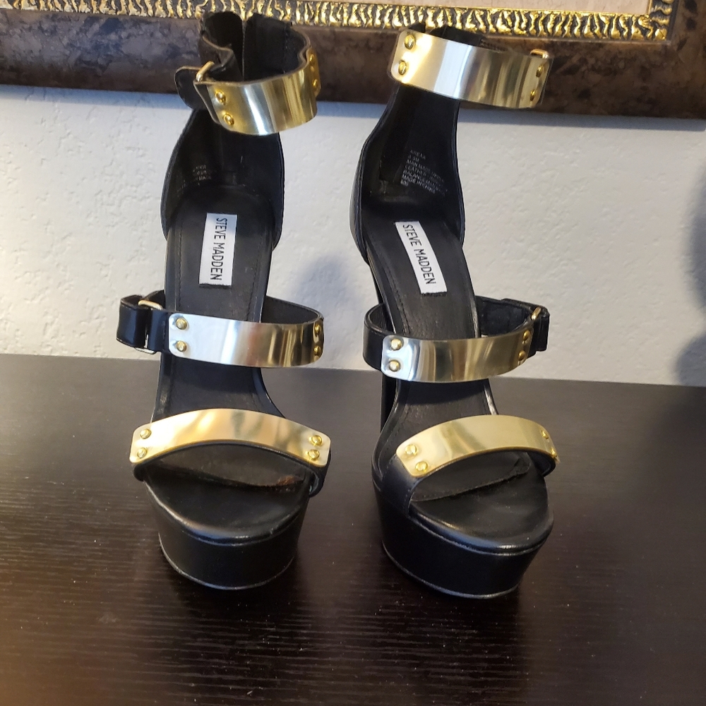 Brand new, strappy stilettos